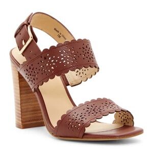 Kate Spade Paula Laser Cut Stacked Sandals Size 6